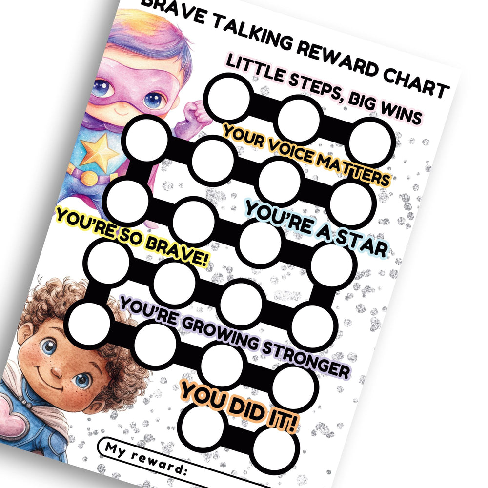 Boys Brave Talking  Reward Chart