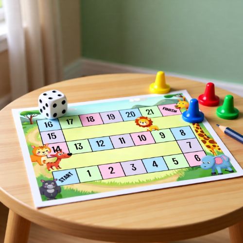 Printable Board Games for Kids | on w round desk