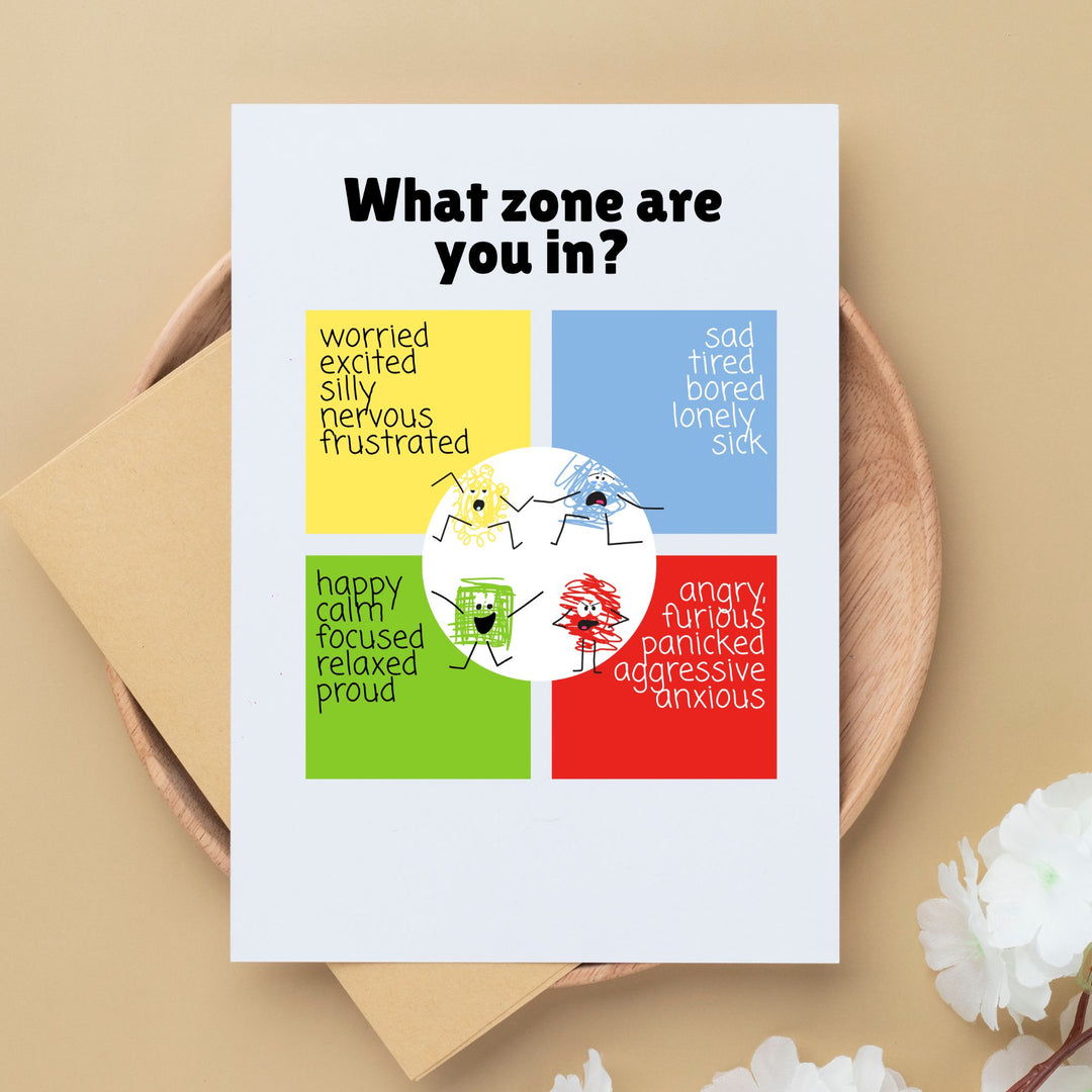 Printable Emotional Regulation Chart for Kids
