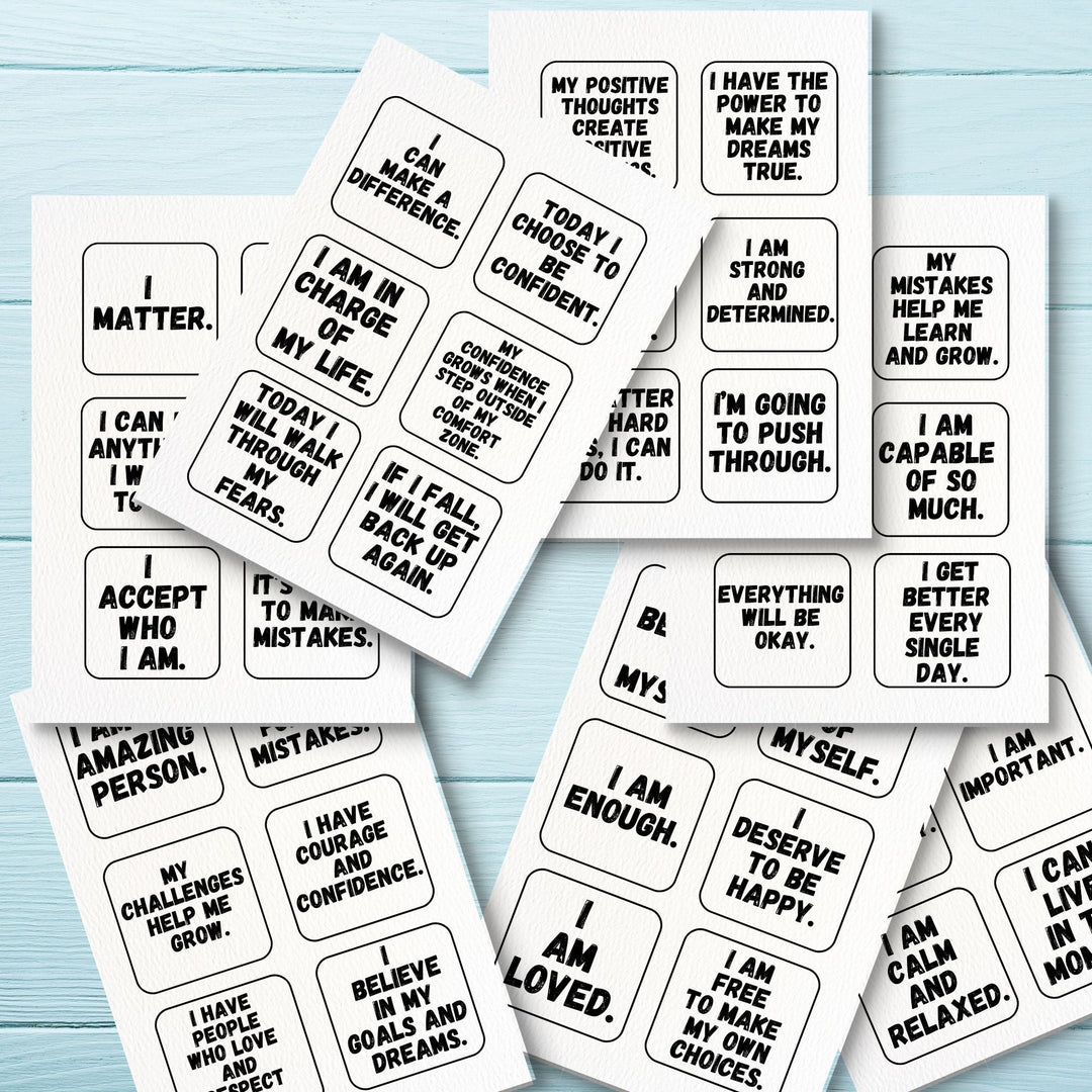 Affirmation & Mindfulness Cards for Kids, Teens & Adults - KY designX