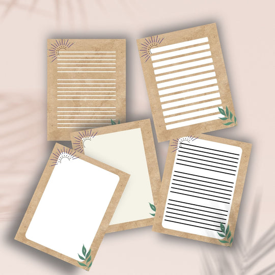 Boho Printable writing paper stationery - KY designX