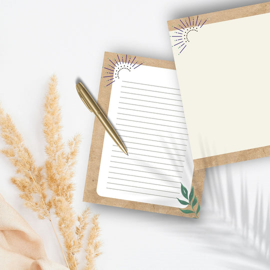 Boho Printable writing stationery - KY designX