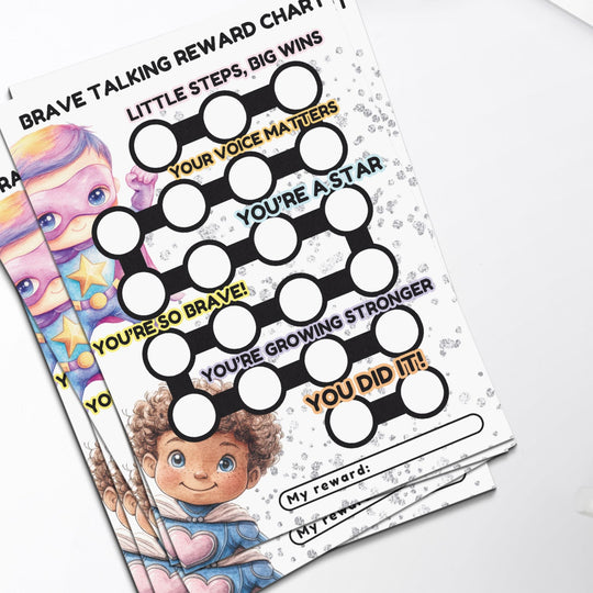 Boys Brave Talking Reward Chart - KY designX