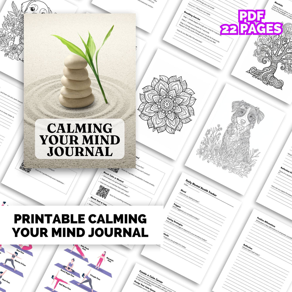 Calming Your Mind Journal for Teens and Adults - KY designX