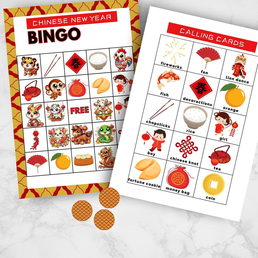 Chinese New Year Bingo Game - KY designX