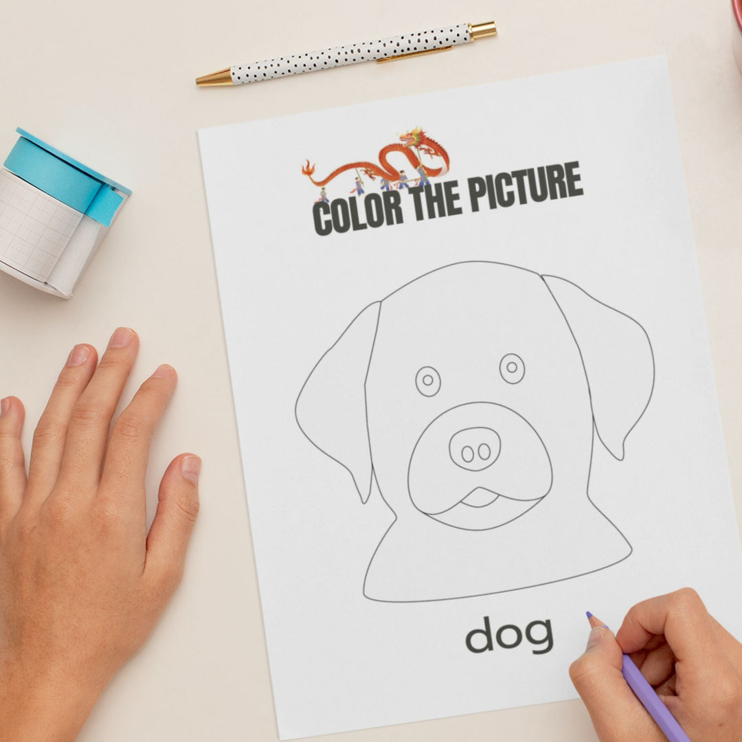 Chinese New Year coloring and activity book - Free - KY designX