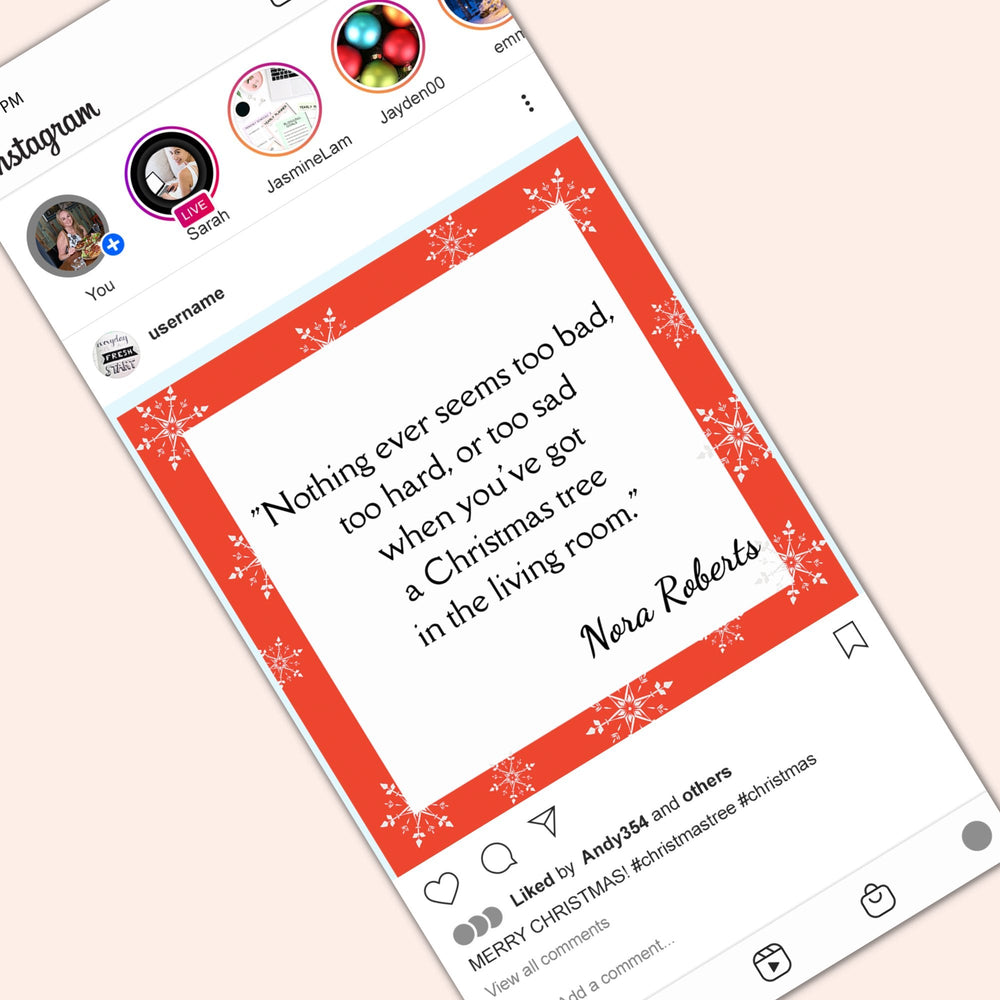 Christmas quote Instagram templates - KY designX