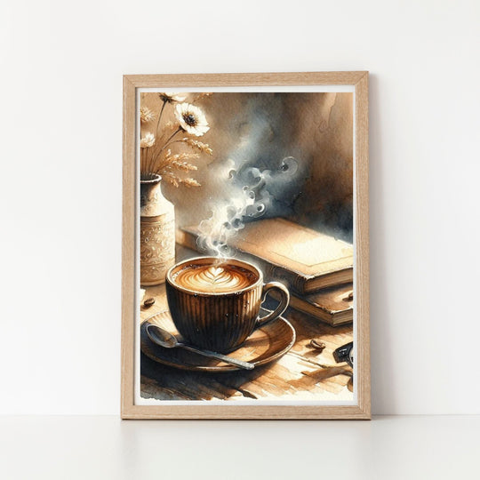 Coffee Trio Wall Art Set - Printable Decor for Coffee Lovers - KY designX