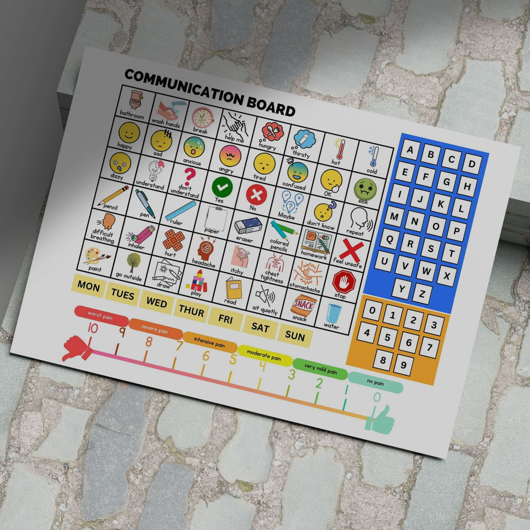 Communication Board for Non - Verbal Children - KY designX