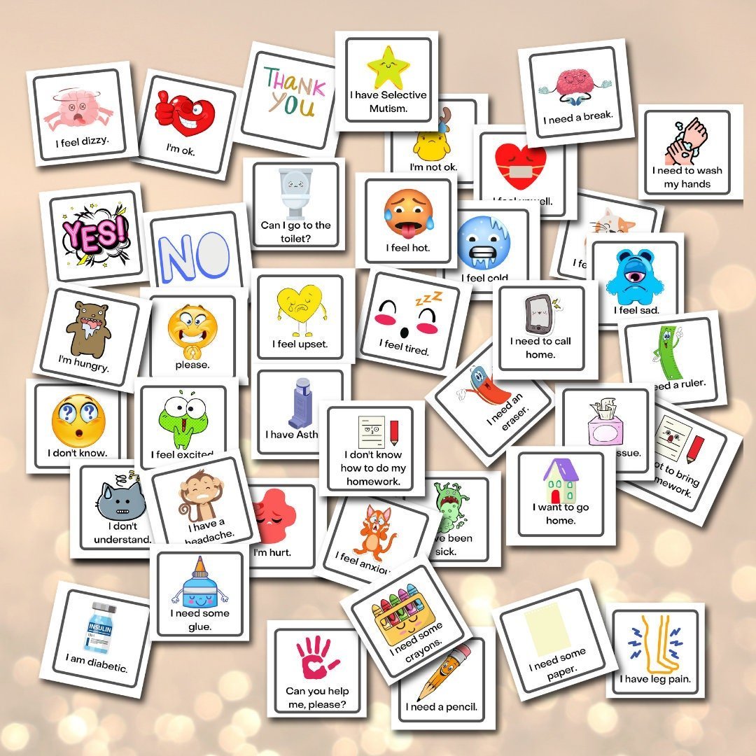 Communication Cards for Non - Verbal Children - KY designX
