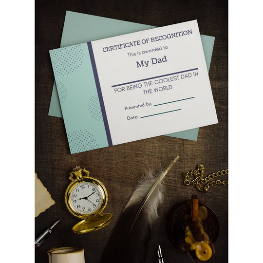 Coolest dad Printable certificate - KY designX