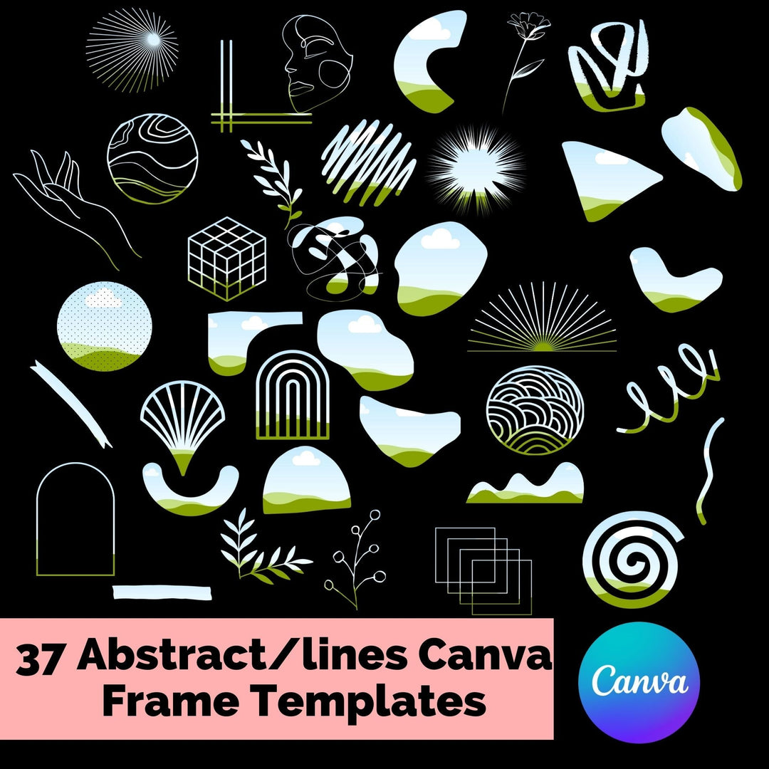 Custom - Made Abstract Canva Frames - KY designX