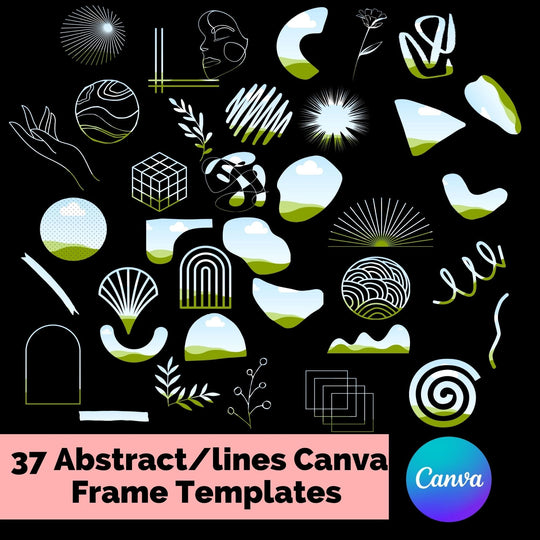 Custom - Made Abstract Canva Frames - KY designX