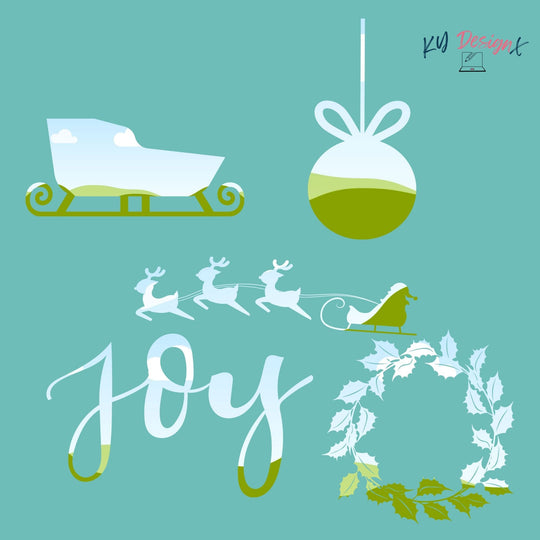 Custom - made Christmas Canva Frames - KY designX
