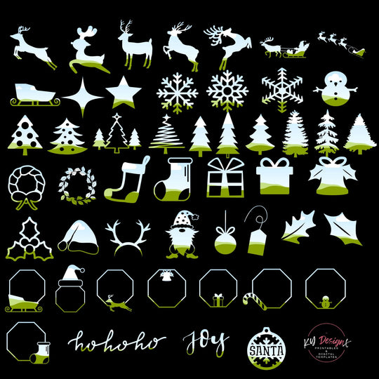 Custom - made Christmas Canva Frames - KY designX