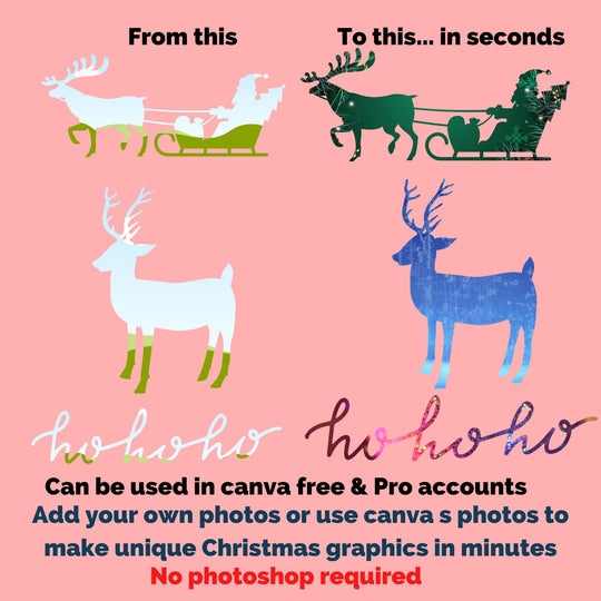 Custom - made Christmas Canva Frames - KY designX