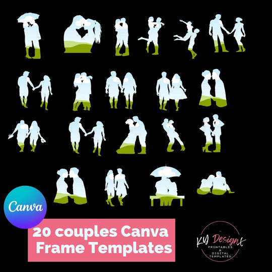 Custom - made Couples Canva Frames - KY designX