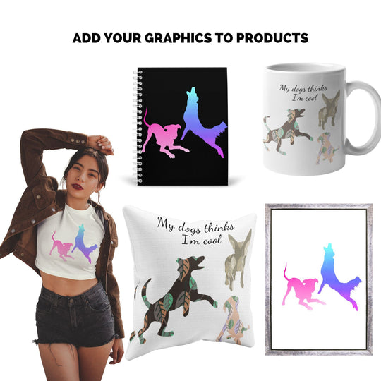 Custom - made Dog Canva Frames - KY designX