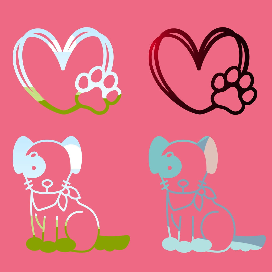 Custom - made Dog Canva Frames - KY designX