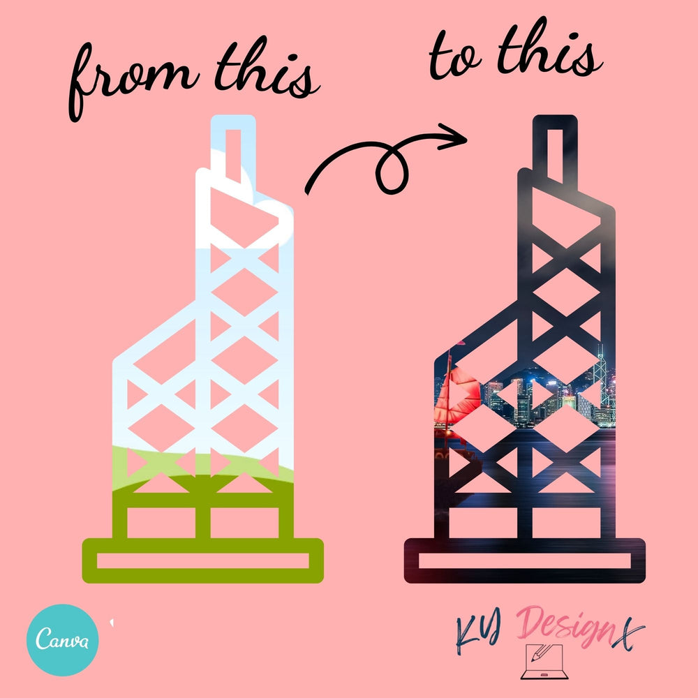 Custom - Made Hong Kong Frames for canva - KY designX
