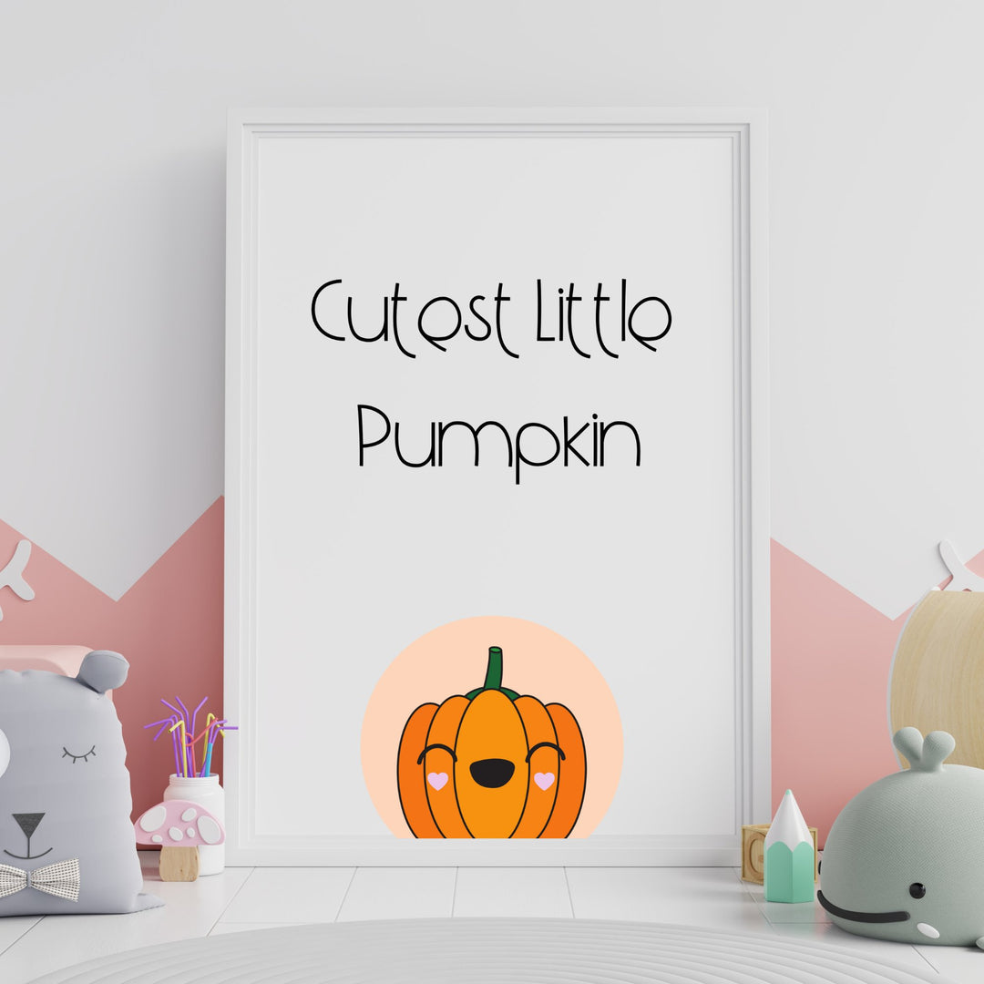CUTEST little pumpkin printable wall art - KY designX