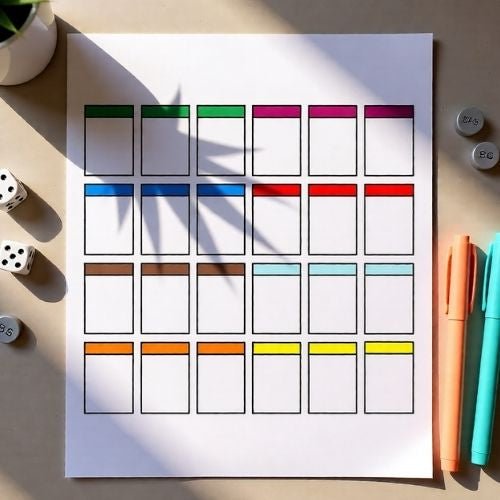 DIY Blank Printable Board Game - KY designX