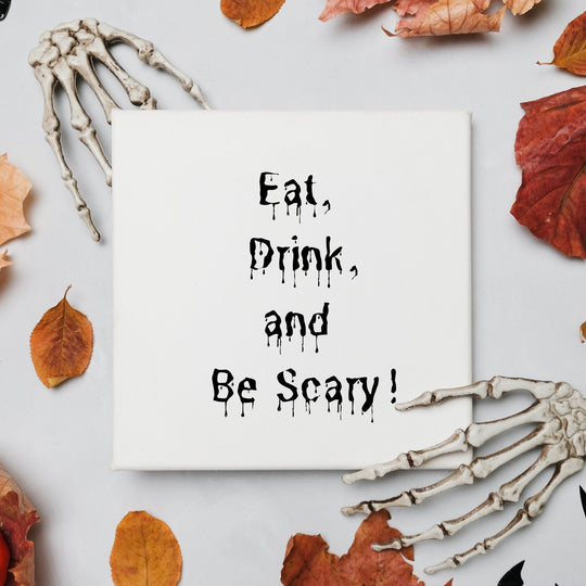 Eat drink and be scary printable party decoration - KY designX
