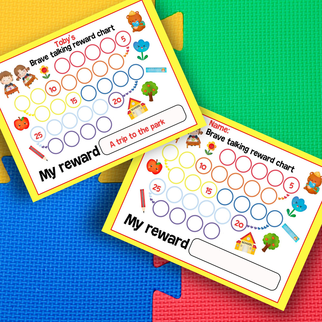 Editable Brave Talking Reward Chart - KY designX