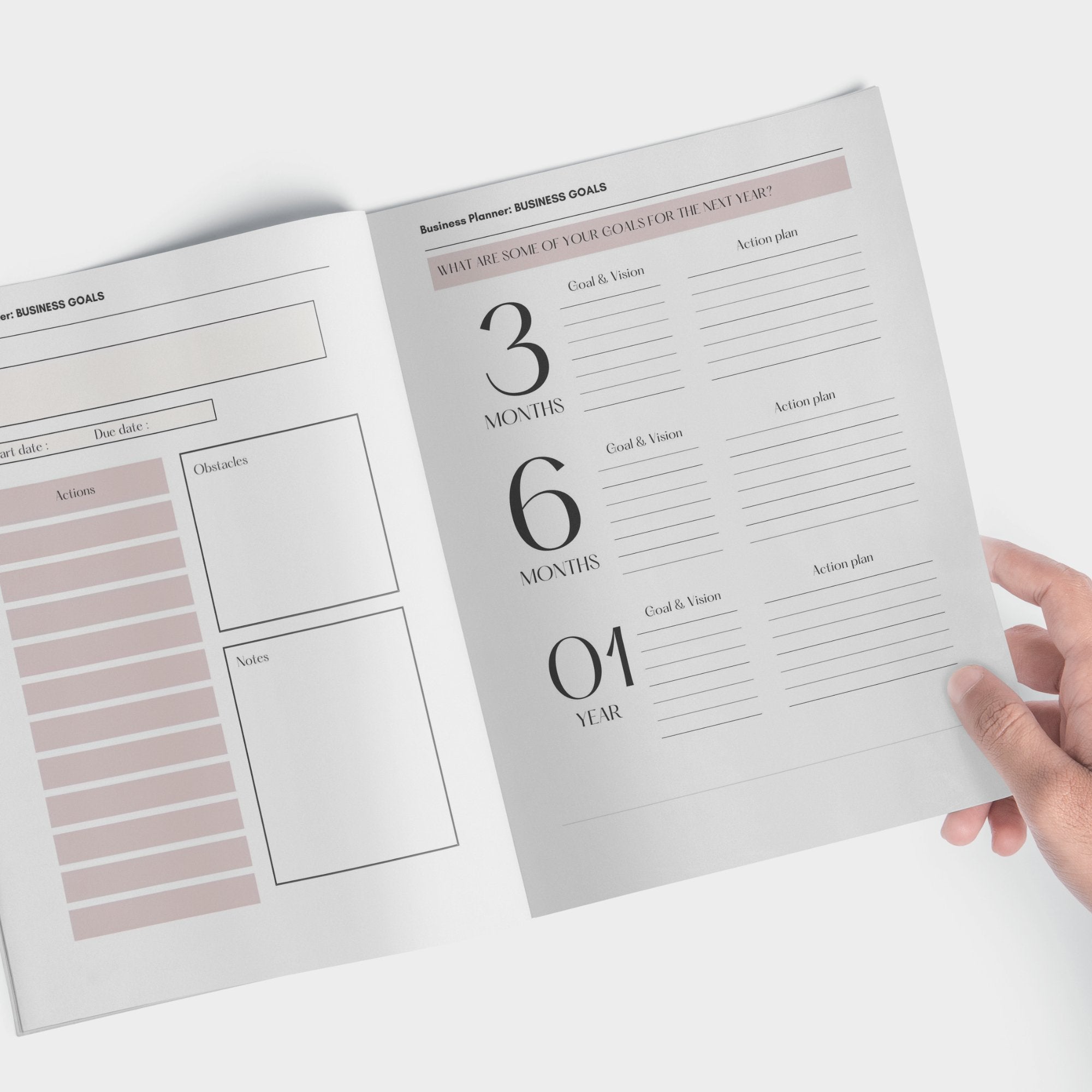 Editable Canva Business Planner Template - KY designX
