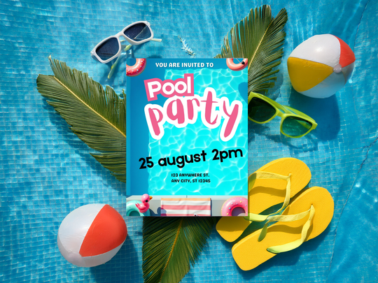 Editable Canva Party Invitations - KY designX