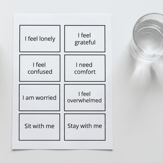 Editable Communication Cards for Tracheostomy Patients - KY designX