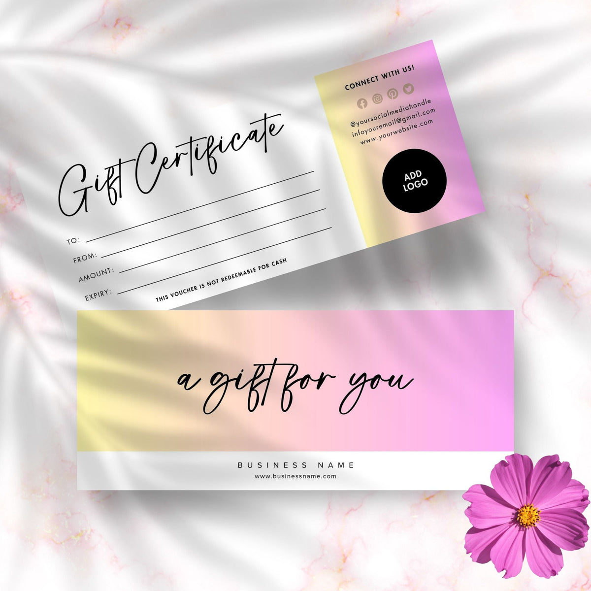 Editable Gift Certificate for Small Business - KY designX
