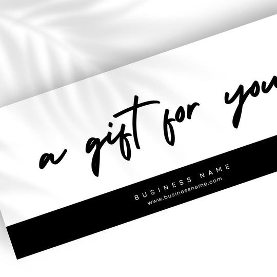 Editable Modern Gift Certificate for Small Business - KY designX