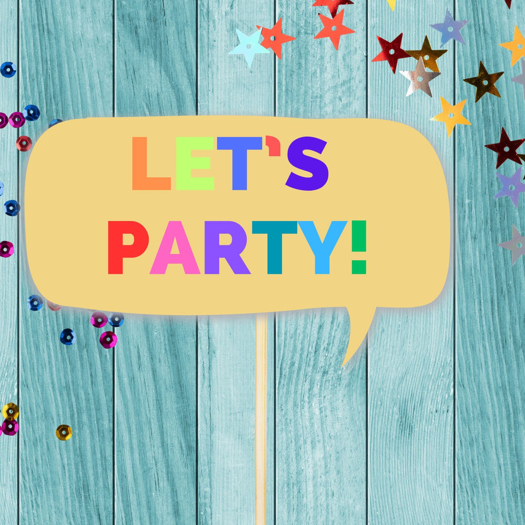 Editable Photo Booth Props – Speech Bubbles - KY designX