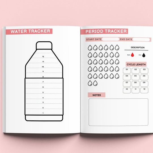Editable Self - Care Planner Canva Templates with PLR & MRR - KY designX