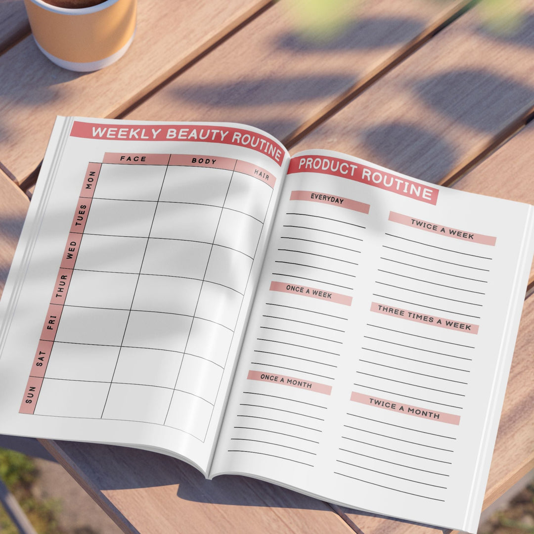 Editable Self - Care Planner Canva Templates with PLR & MRR - KY designX