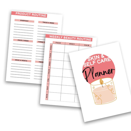 Editable Self - Care Planner Canva Templates with PLR & MRR - KY designX
