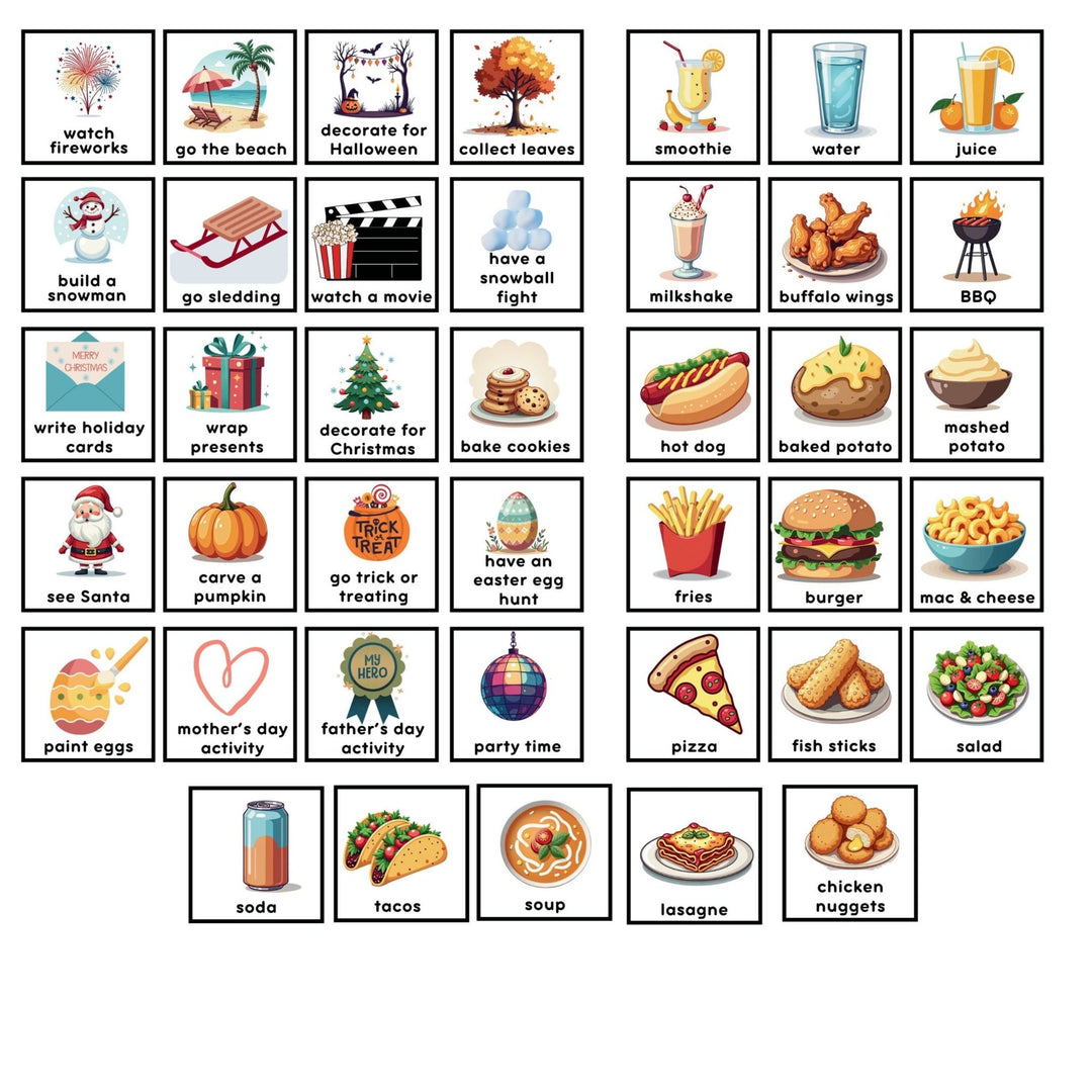 Editable Visual Task Cards for Boys - KY designX