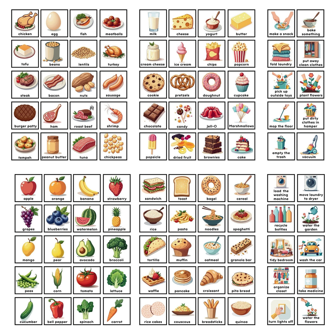 Editable Visual Task Cards for Boys - KY designX