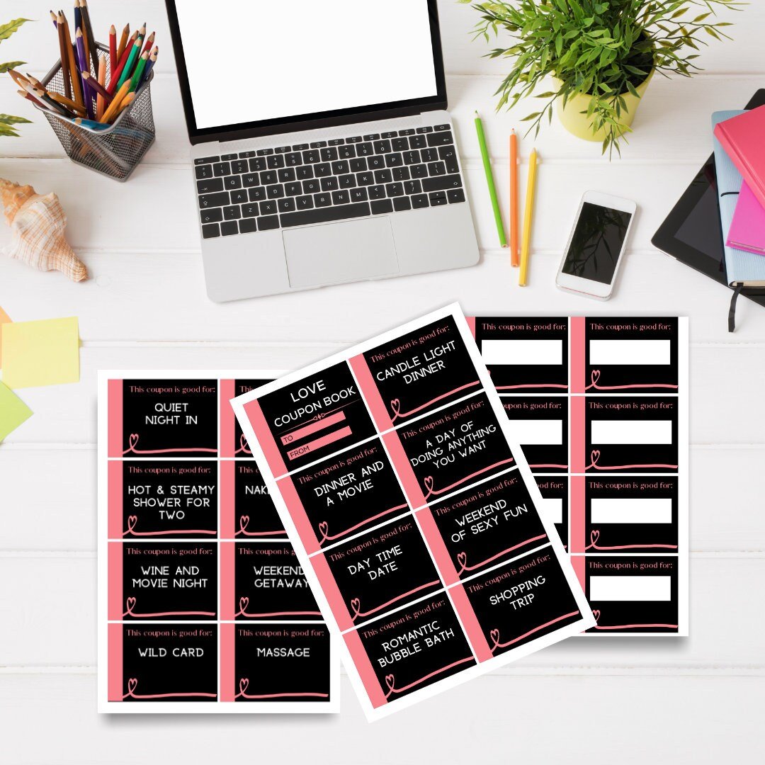 Epic Printable Love coupon book - KY designX