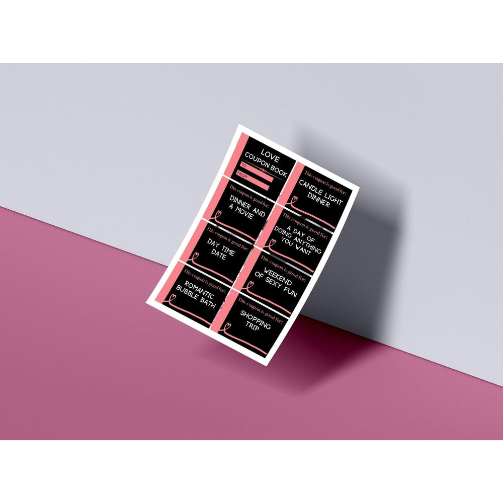 Epic Printable Love coupon book - KY designX