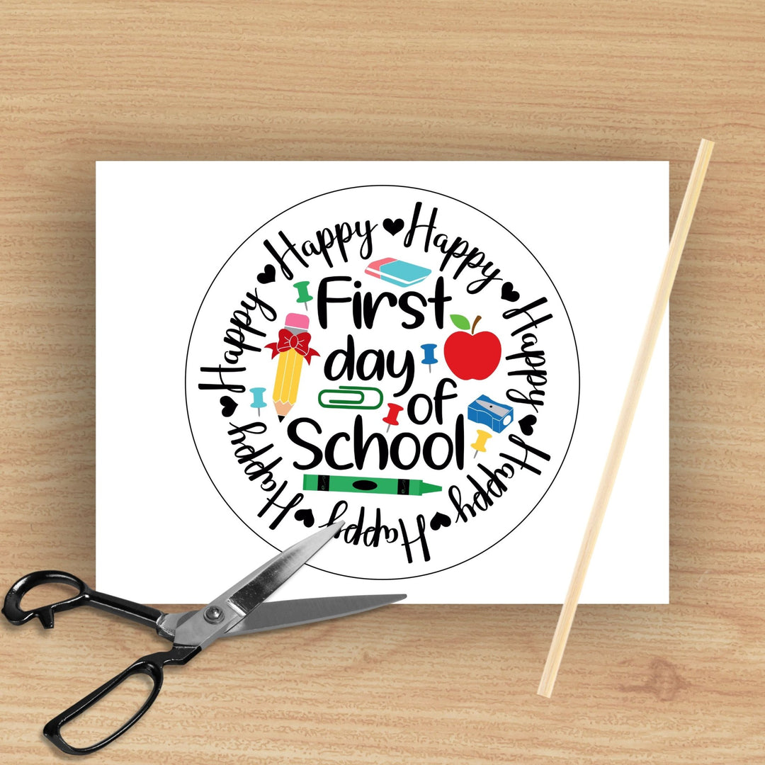 First Day of School Photo Booth Props - KY designX