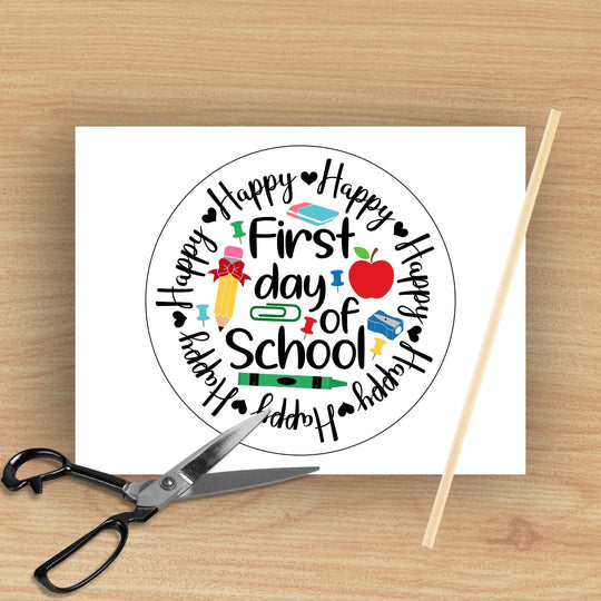 First Day of School Photo Booth Props - KY designX