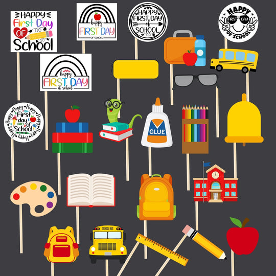First Day of School Photo Booth Props - KY designX