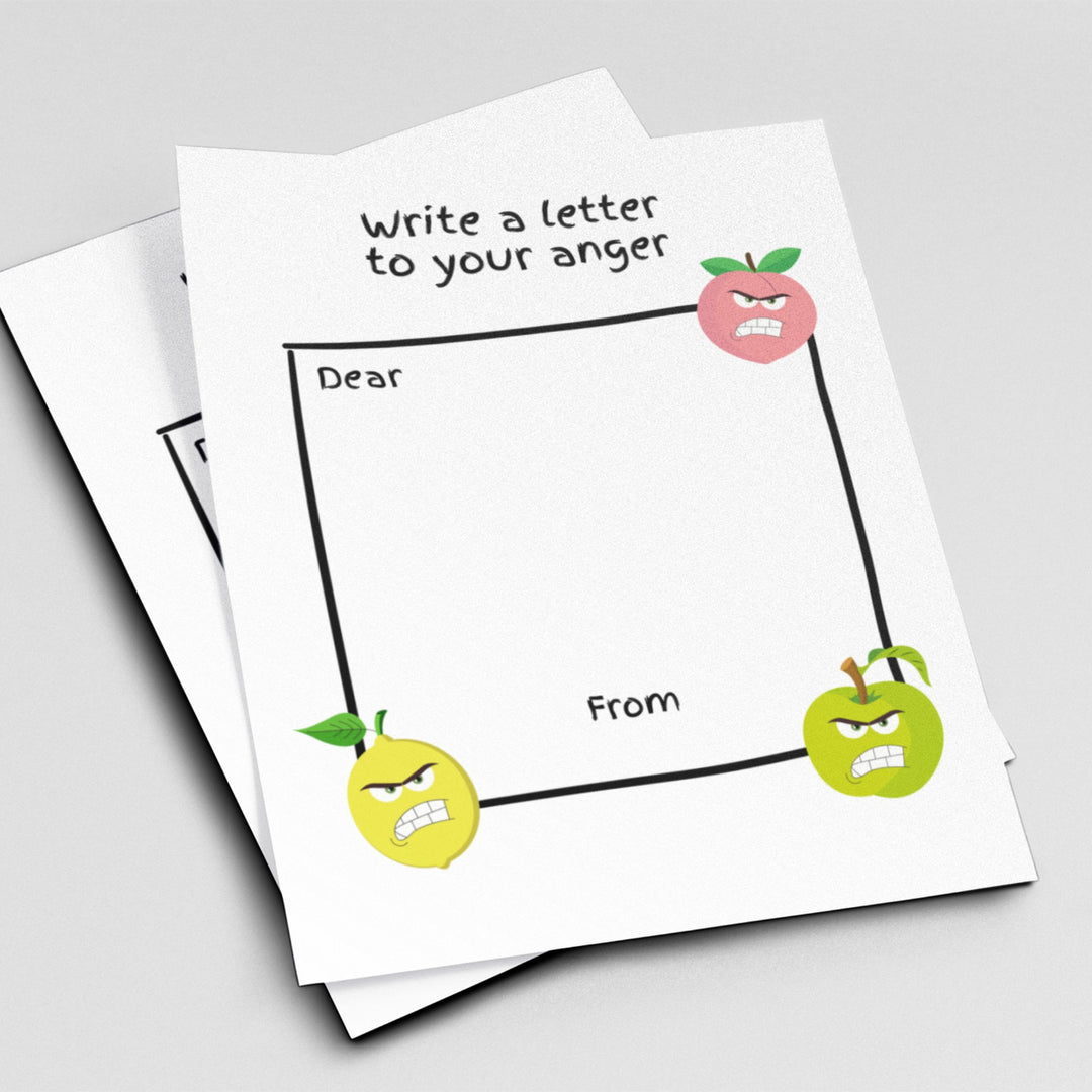 Free Anger Worksheet for Children - KY designX