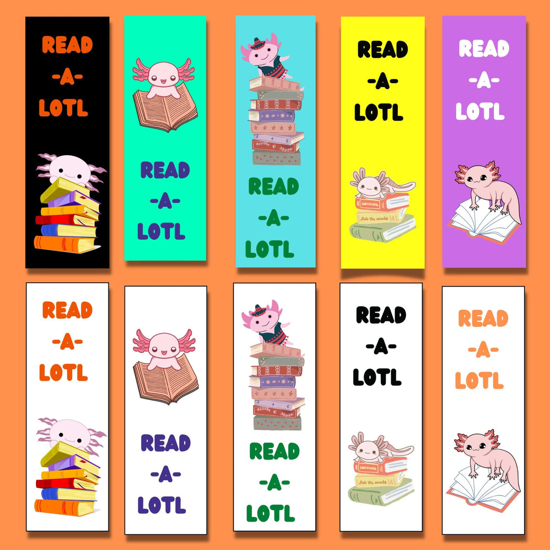 FREE Axolotl bookmark set - KY designX