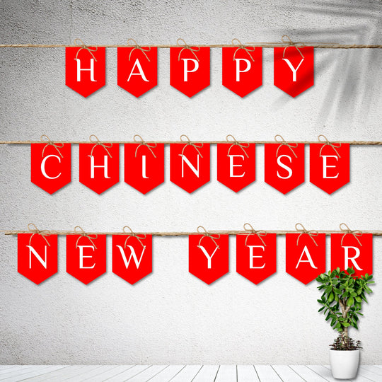 Free Chinese New Year Printable flag banner - KY designX