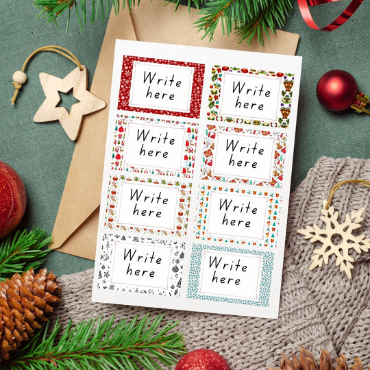 Free Christmas Printable labels - KY designX