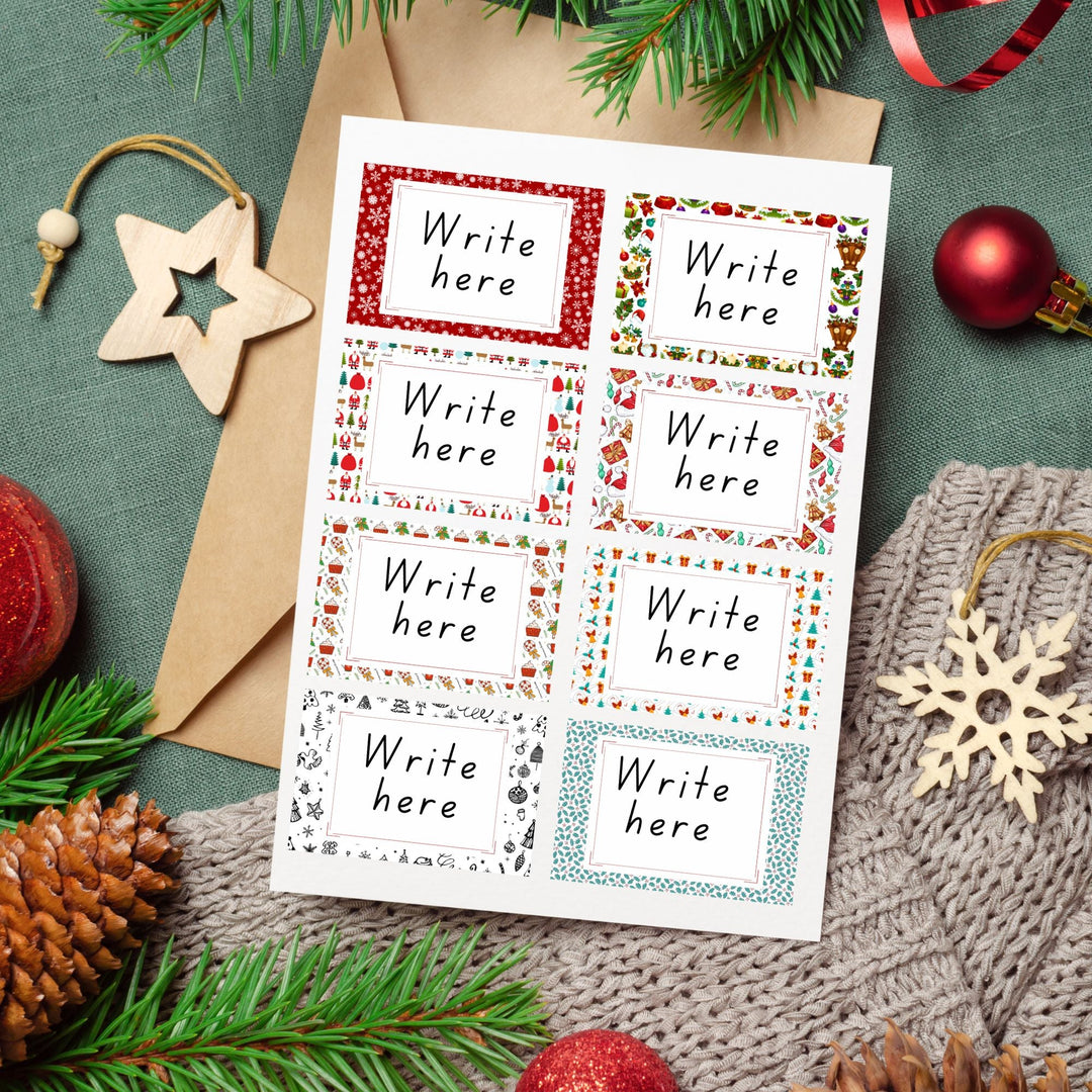 Free Christmas Printable labels - KY designX