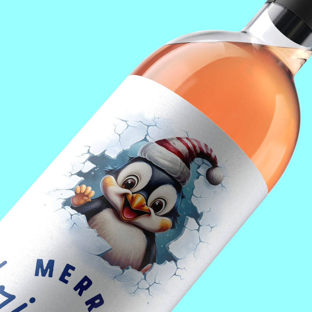 Free Cute Printable Christmas Wine Labels - KY designX